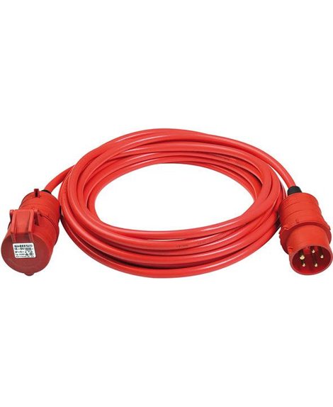 BRENNENSTUHL CEE Kabel przedłużający BREMAXX IP44 10m czerwony AT-N07V3V3-F 5G1,5