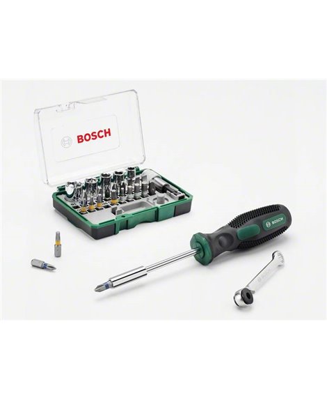 BOSCH 27-częściowy zestaw minigrzechotek + wkrętak ręczny