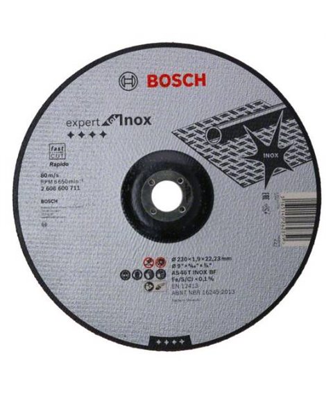 BOSCH Tarcza tnąca 230 x 22 x 1,9 mm Rapido AS 46 T INOX BF Expert for Inox