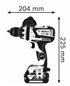 BOSCH Wiertarko-wkrętarka akumulatorowa udarowa GSB 18V-110C (2x5,0Ah)