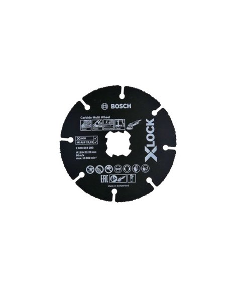 BOSCH Tarcza 125 x 22,23 mm Carbide Multi Wheel z systemem X-LOCK,
