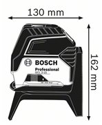 BOSCH Laser wielofunkcyjny GCL 2-50 + LR6 + Uchwyt do odbiornika + RM1