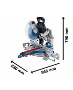 BOSCH Ukośnica akumulatorowa GCM 18V-305 GDC (solo)