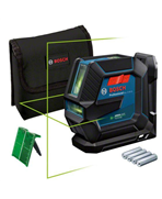 BOSCH Laser liniowy GLL 2-15 G + LB10 + pokrowiec + tarcza celownicza