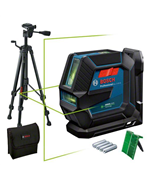 BOSCH Laser liniowy GLL 2-15 G + LB10 + BT150 + pokrowiec + tarcza celownicza