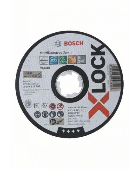 BOSCH X-LOCK Multi Material 125x1x22,23 do cięcia prostoliniowego ACS 60 V BF, 125 mm, 1,0 mm