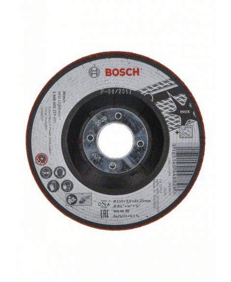 BOSCH Półelastyczna tarcza ścierna WA 46 BF, 115 mm, 3,0 mm