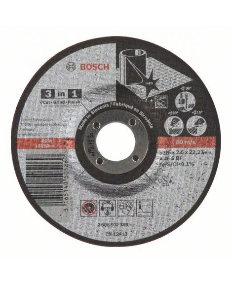 BOSCH Tarcza 3 w 1 A 46 S BF, 125 mm, 2,5 mm