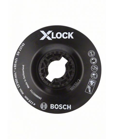 BOSCH Talerz oporowy z systemem X-LOCK, 115 mm 115 mm, 13 300 min-1