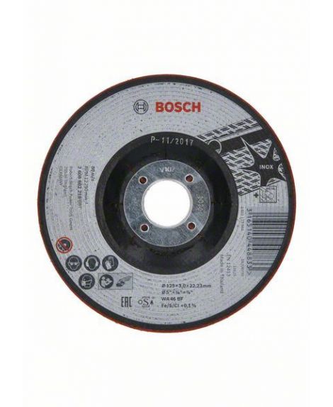 BOSCH Półelastyczna tarcza ścierna WA 46 BF, 125 mm, 3,0 mm