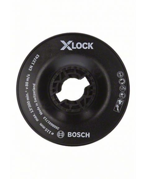 BOSCH Talerz oporowy z systemem X-LOCK, 115 mm twardy 115 mm, 13 300 min-1