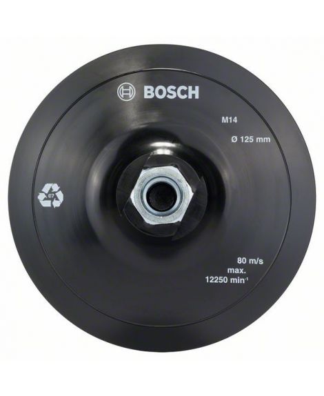 BOSCH Talerz oporowy, 125 mm, mocowanie na rzepy 125 mm, 12 500 min-1