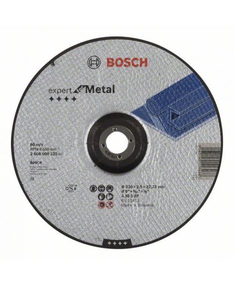 BOSCH Tarcza tnąca wygięta Expert for Metal A 30 S BF, 230 mm, 2,5 mm