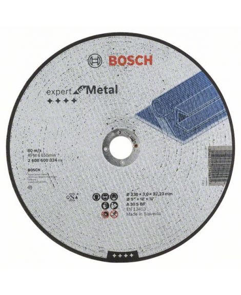 BOSCH Tarcza tnąca prosta Expert for Metal A 30 S BF, 230 mm, 3,0 mm