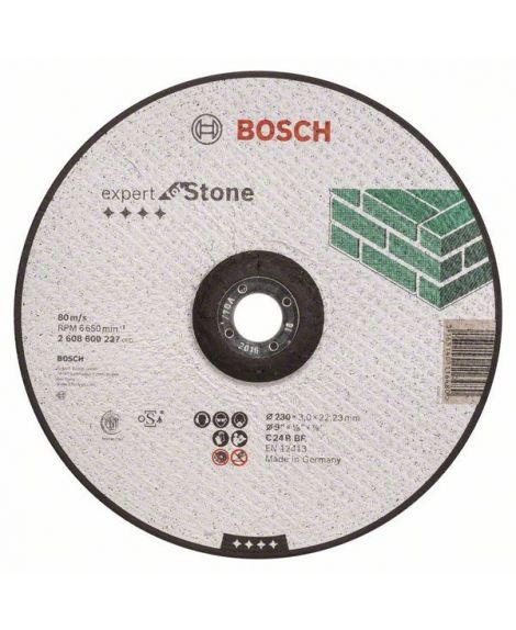 BOSCH Tarcza tnąca wygięta Expert for Stone C 24 R BF, 230 mm, 3,0 mm