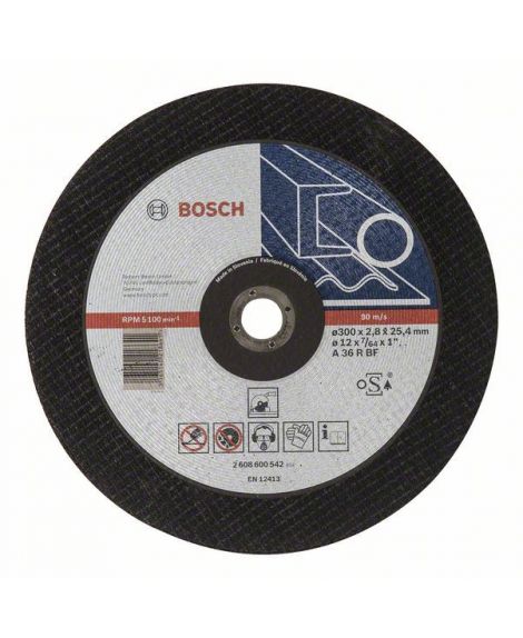 BOSCH Tarcza tnąca prosta Expert for Metal A 36 R BF, 300 mm, 25,40 mm, 2,8 mm