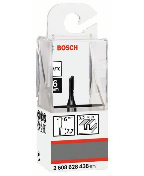 BOSCH Frez prosty 6 mm, D1 3,2 mm, L 7,7 mm, G 51 mm