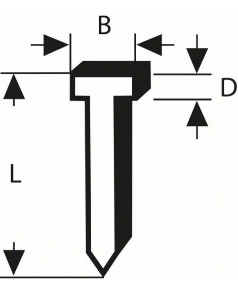 BOSCH Gwóźdź, typ 47 1,8 x 1,27 x 23 mm