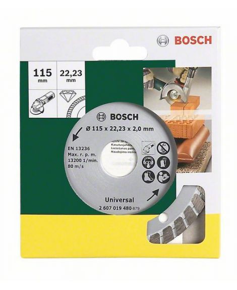 BOSCH Diamentowa tarcza tnąca Turbo, Ø 115 mm