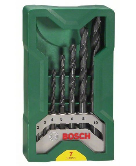 BOSCH 7-częściowy minizestaw wierteł do metalu X-Line