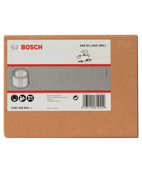 BOSCH Filtr fałdowany do GAS 15 L