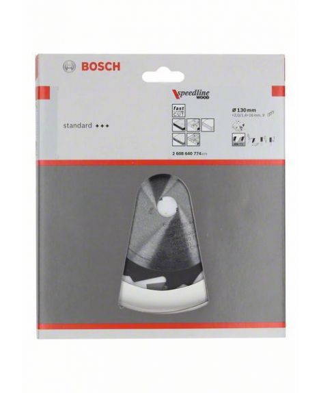 BOSCH Tarcza pilarska Speedline Wood 130 x 16 x 2,0 mm, 9