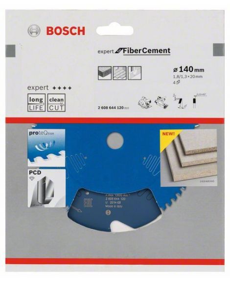 BOSCH Ostrze do piły tarczowej Expert for Fibre Cement 140 x 20 x 1,8 mm, 4