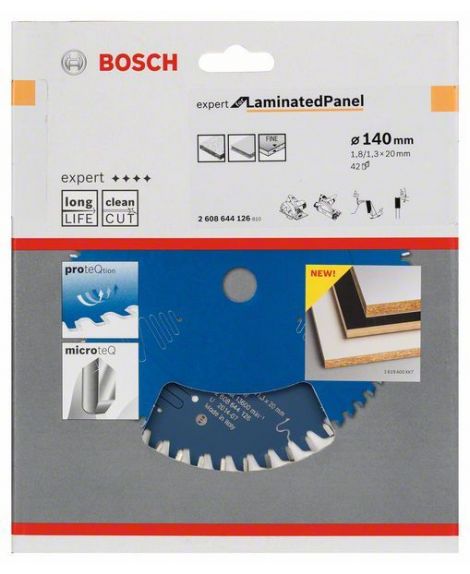 BOSCH Tarcza pilarska Expert for Laminated Panel 140 x 20 x 1,8 mm, 42