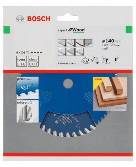 BOSCH Tarcza pilarska Expert for Wood 140 x 20 x 1,8 mm, 42