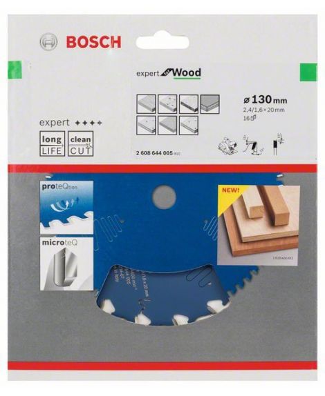 BOSCH Tarcza pilarska Expert for Wood 130 x 20 x 2,4 mm, 16