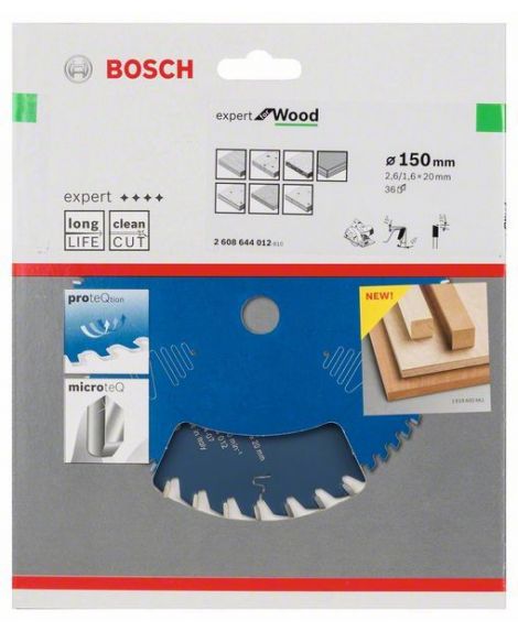 BOSCH Tarcza pilarska Expert for Wood 150 x 20 x 2,6 mm, 36