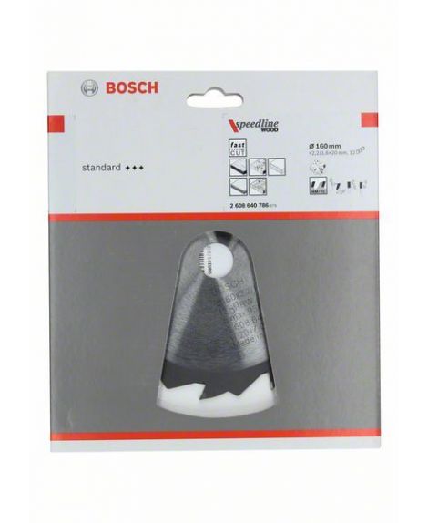 BOSCH Tarcza pilarska Speedline Wood 160 x 20 x 2,2 mm, 12