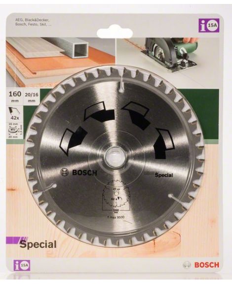 BOSCH Tarcza pilarska SPECIAL D - 160 mm- otwór - 20 mm- Z - 42