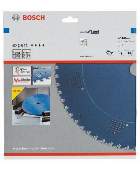 BOSCH Tarcza pilarska Expert for Steel 160 x 20 x 2,0 mm, 30