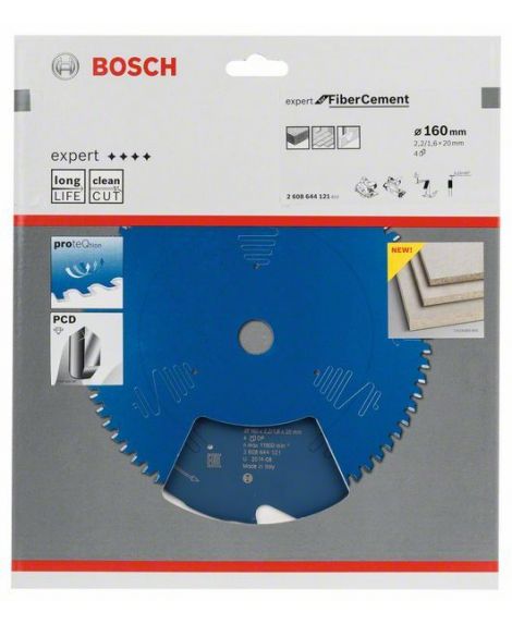 BOSCH Ostrze do piły tarczowej Expert for Fibre Cement 160 x 20 x 2,2 mm, 4