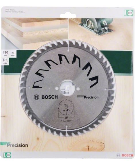 BOSCH Tarcza pilarska PRECISION D - 190 mm- otwór - 30 mm- Z - 48