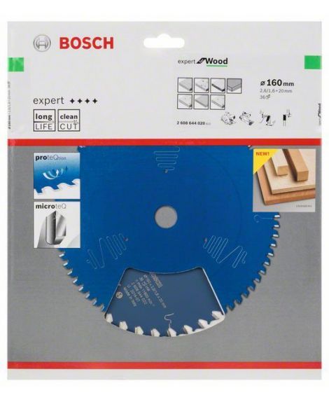 BOSCH Tarcza pilarska Expert for Wood 160 x 20 x 2,6 mm, 36