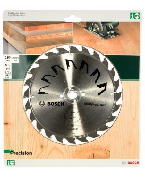 BOSCH Tarcza pilarska PRECISION D - 190 mm- otwór - 20 mm- Z - 24