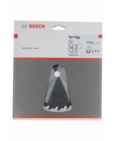 BOSCH Tarcza pilarska Speedline Wood 184 x 16 x 2,2 mm, 24