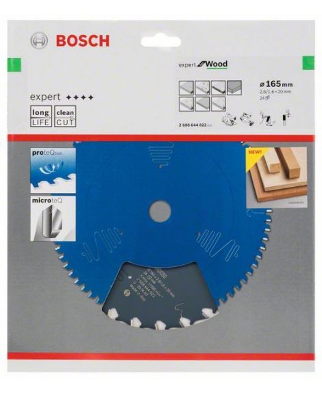 BOSCH Tarcza pilarska Expert for Wood 165 x 20 x 2,6 mm, 24