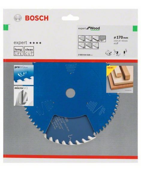 BOSCH Tarcza pilarska Expert for Wood 170 x 30 x 2,6 mm, 40