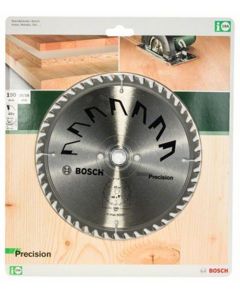 BOSCH Tarcza pilarska PRECISION D - 190 mm- otwór - 20 mm- Z - 48