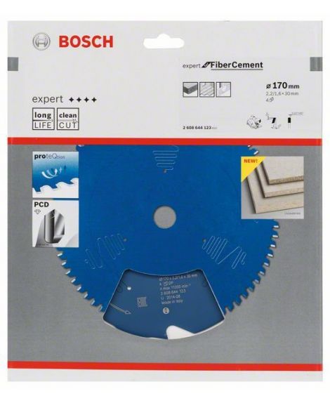 BOSCH Ostrze do piły tarczowej Expert for Fibre Cement 170 x 30 x 2,2 mm, 4