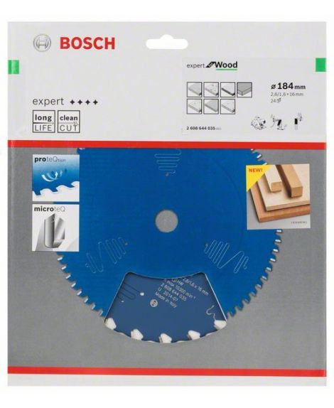 BOSCH Tarcza pilarska Expert for Wood 184 x 16 x 2,6 mm, 24