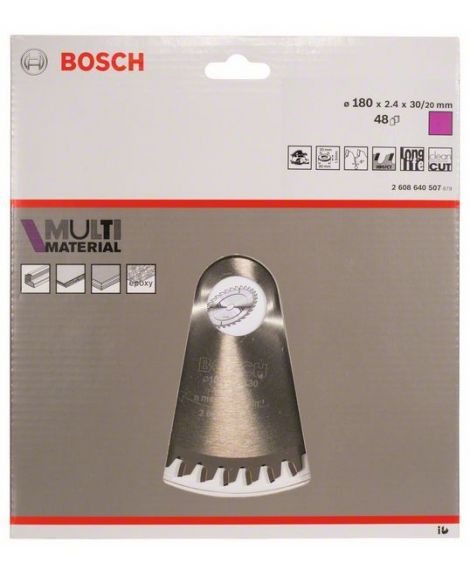 BOSCH Tarcza pilarska Multi Material 180 x 30_20 x 2,4 mm- 48