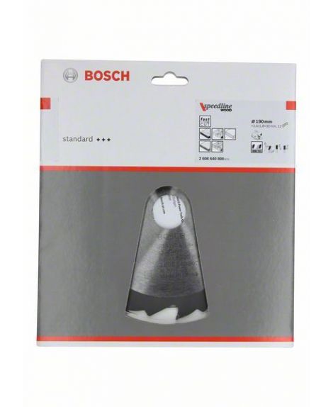 BOSCH Tarcza pilarska Speedline Wood 190 x 30 x 2,4 mm, 12