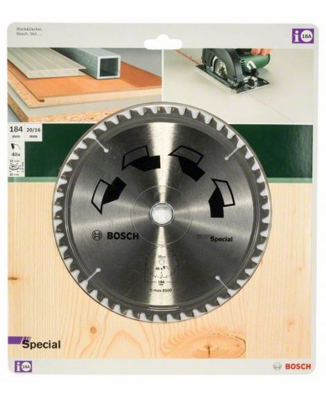 BOSCH Tarcza pilarska SPECIAL D - 184 mm- otwór - 16 mm- Z - 48