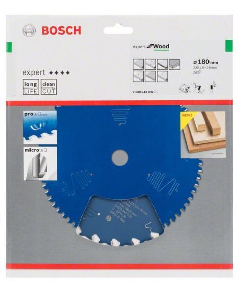 BOSCH Tarcza pilarska Expert for Wood 180 x 30 x 2,6 mm, 24