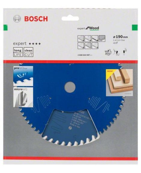 BOSCH Tarcza pilarska Expert for Wood 190 x 2,4 mm, 48