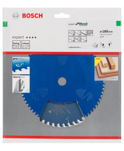 BOSCH Tarcza pilarska Expert for Wood 180 x 30 x 2,6 mm, 48